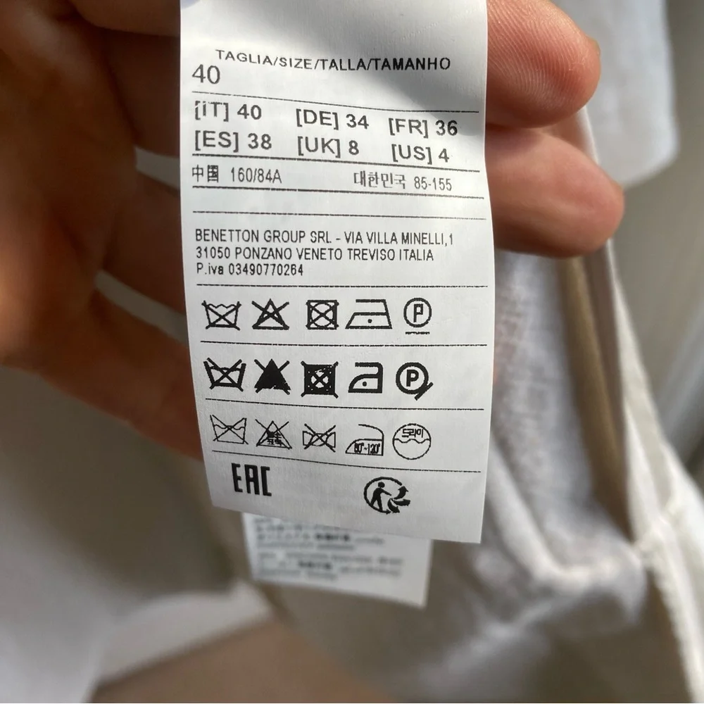 UNITED COLORS OF BENETTON COAT SZ 4US - Picture 6 of 14